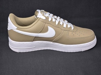 Nike Air Force 1 Low Shoes Mens Size 8 Beige Leather Low Top Sneakers DV0804-200 Nike Air Force 1  main image 3
