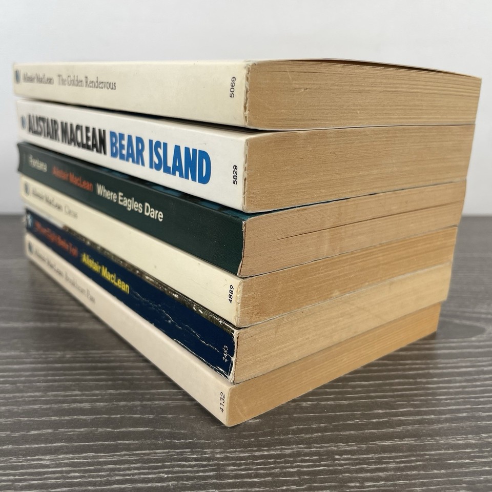 6 x Alistair MacLean Paperback Books | Circus Bear Island Golden ...