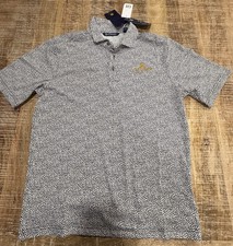 Notre Dame Fighting Irish Cutter Buck Men  s Small NWT Botanical Print Polo