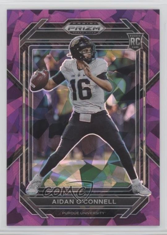 2023 Panini Prizm Draft Picks Purple Ice /149 Aidan O'Connell #108 Rookie RC k6j