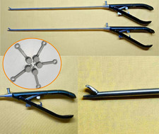 2pc Laparoscopic Needle Holder In Black 5mmx330mm For Surgical Tools CE Approved