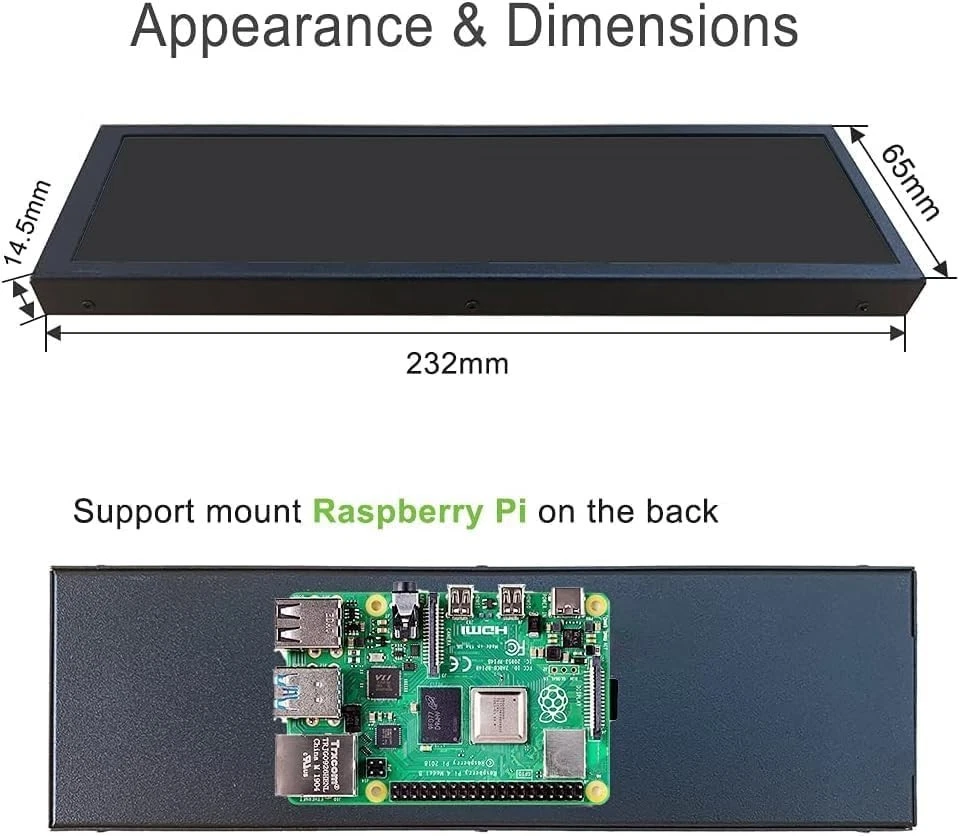 8.8-Inch USB Mini Screen with Glossy Finish for Multi-Device Compatibility - Image 4 of 4