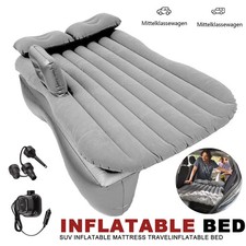 Inflatable Car Air Bed Back Rear Seat Rest Foldable Mattress Travel Camping Kit