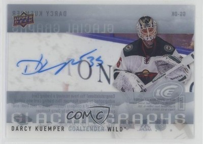 2014-15 Upper Deck Ice Glacial Graphs Darcy Kuemper #GG-DK Auto 0o5t