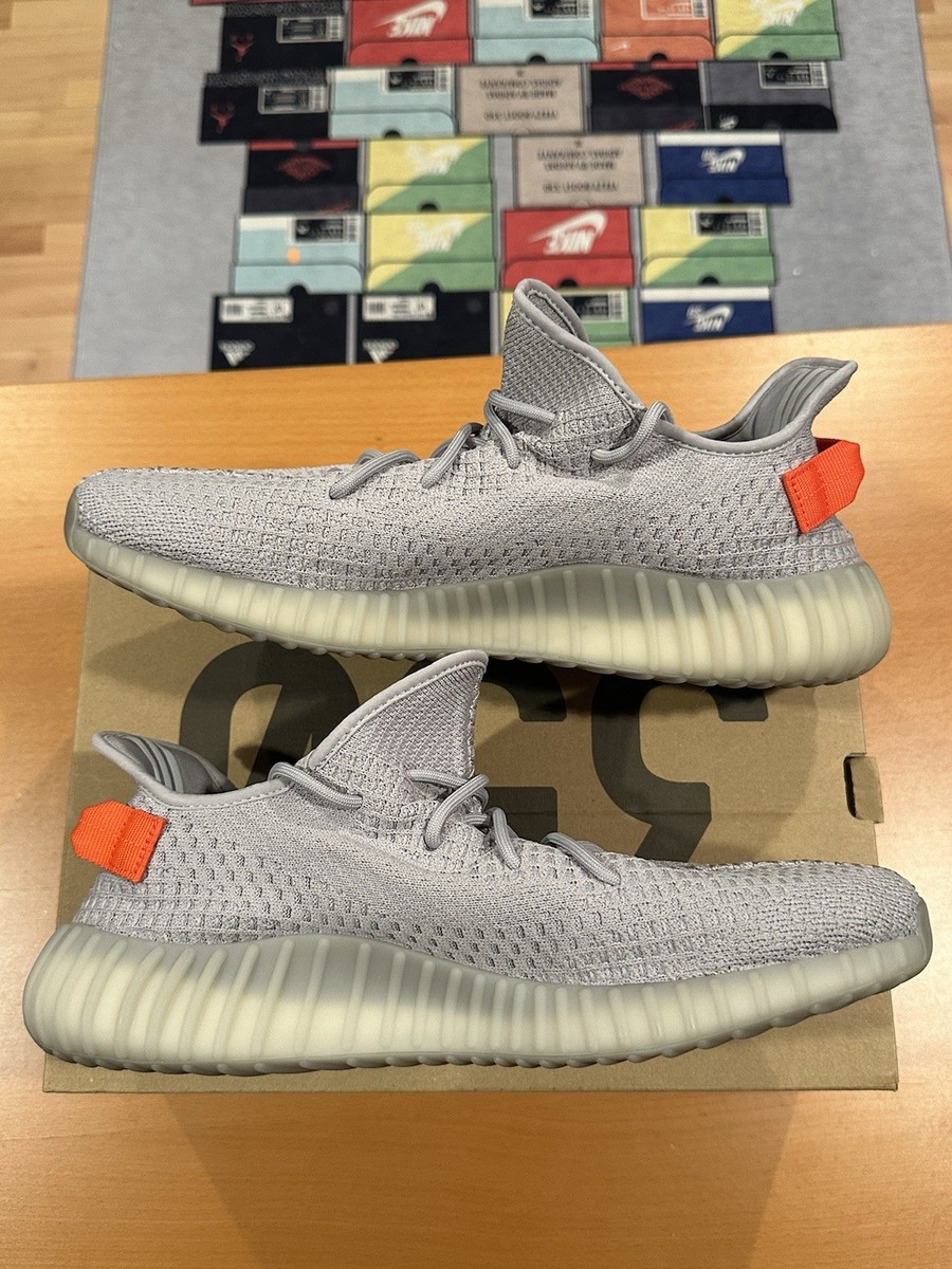 Size 13 - adidas Yeezy Boost 350 V2 Tail Light Grey Orange FX9017