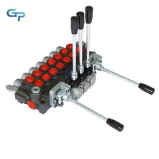 Hydraulic Directional Control Valve 7 Spool 11GPM,40L,BSPP Interface 2 Joystick