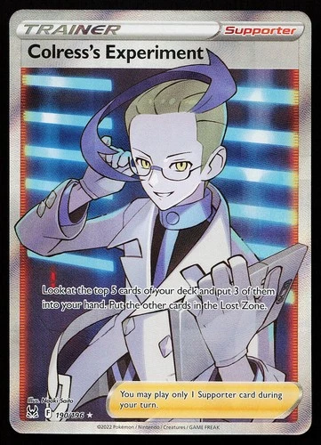 Colress's Experiment 190/196 Ultra Rare Lost Origin Pokemon Card
