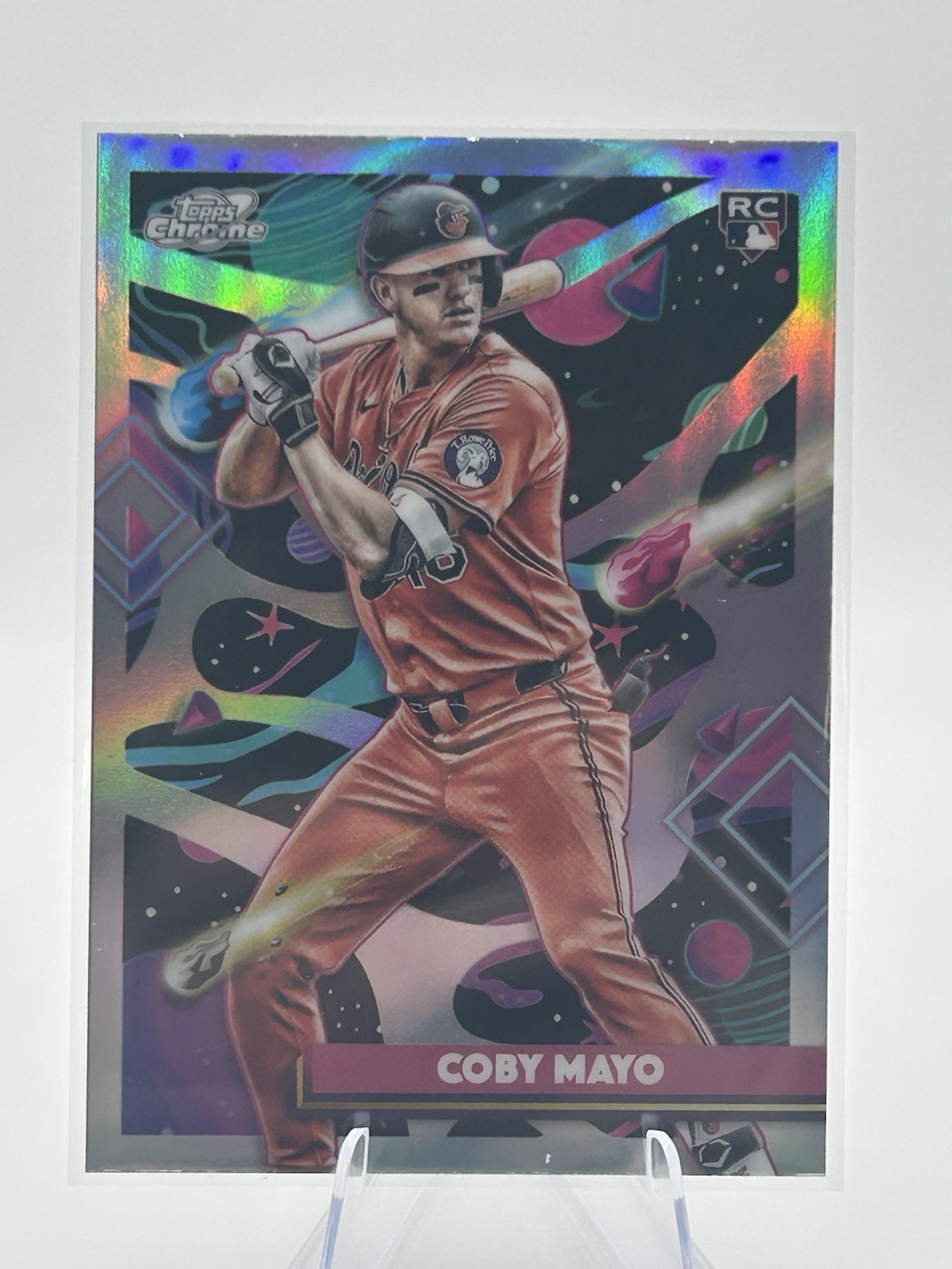 2025 Topps Chrome Cosmic #154 Coby Mayo Refractor