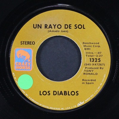 LOS DIABLOS: un rayo de sol CRAZY HORSE 7'' Single 45 RPM