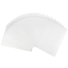 24 Pcs White Glitter EVA Foam Sheets 11 x 8 Inch 2mm Thick for Crafts DIY