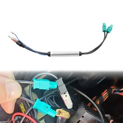 Dual Fakra Z Plug to DIN Plug FM AM Car Radio Antenna Cable Plug Adapter