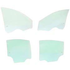 Set of 4 Door Glasses Front & Rear Driver Passenger Side for Chevy Left Right