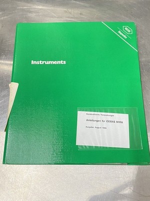 Roche Diagnostics Cobas-Mira Blood Chemistry Analyzer - Users Guide / Manual