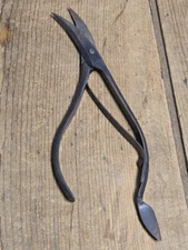 Antique Primitive Original Early 19th c Iron Clippers Snips Tool PA Dutch