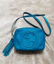 Borsa Tracollina Gucci Soho pelle Turchese
