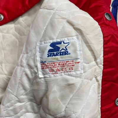 RARE VTG 90s NFL NEW YORK GIANTS STARTER SATIN JACKET AUTHENTIC