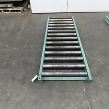 Roach 30" x 84" Heavy Steel Roller Gravity Conveyor 2.5" OD 27" BF 6" Centers