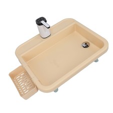 Portable Outdoor Sink With Electric Water Pump Easy Setup Mobile Hand Wash Stati