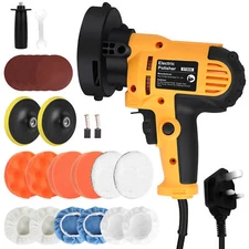 800W Car Polisher Buffer Sander Polishing Machine Kit Waxing with 5" Pad Bonnet
