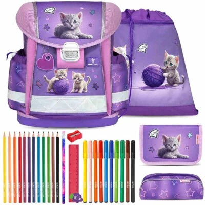 Belmil Schulranzen Set Classy Little Kittens Katzen Schüleretui gefüllt Shop
