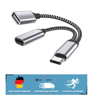 USB C Adapter 2 in 1   OTG und Ladefunktion,  für 3D Drucker und mehr