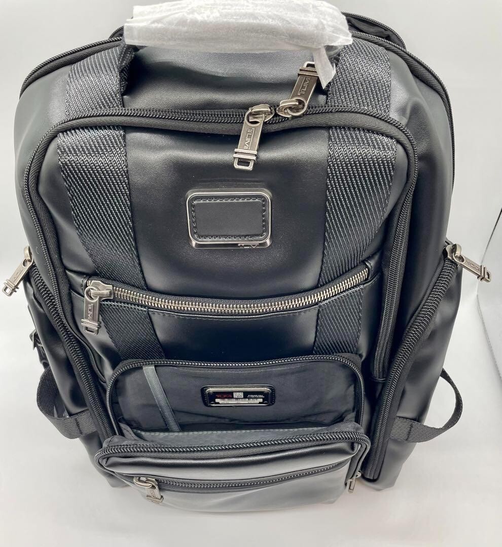TUMI ALPHA BRAVO Shepherd Deluxe Brief Pack Backpack Leather
