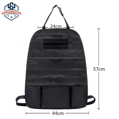 Vehicle MOLLE Panel Seat Back Cover Tactical Protector Car Storage Organizer Bag - Picture 4 of 8