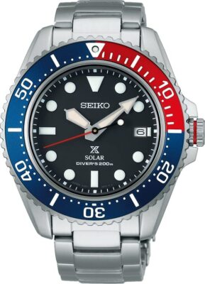 Seiko Prospex SBDJ053 Pepsi Solar Stainless Sapphire Diver Scuba