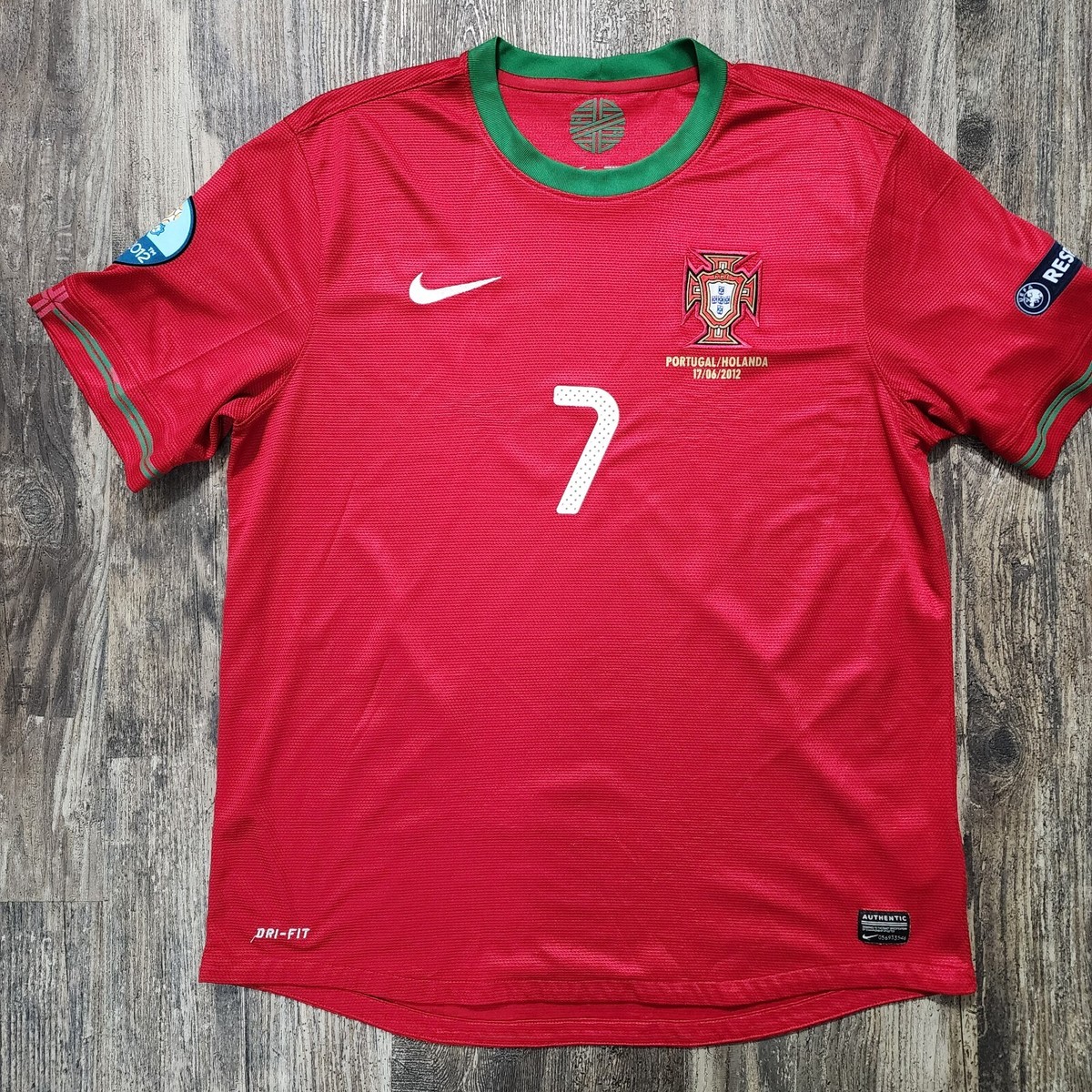 2012 Nike Portugal Home Soccer Jersey Cristiano Ronaldo Men