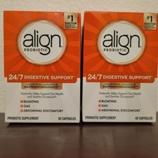 Align Probiotic 24/7 Digestive Support 42 Capsules Each 84 Total 2 Boxes