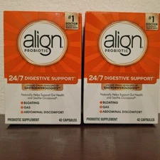 Align Probiotic 24/7 Digestive Support 42 Capsules Each 84 Total 2 Boxes