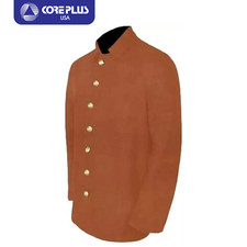 US Civil War Confederate Sack Coat with 7 CSA Buttons -Butternut