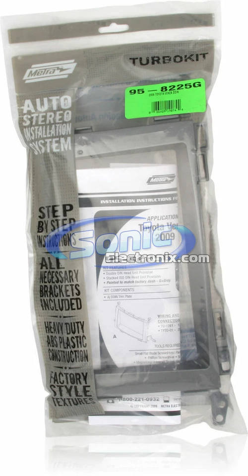 Metra 95-8225G Double DIN Install Dash Kit for 2009-2015 Toyota Venza Vehicles - Image 3 of 3