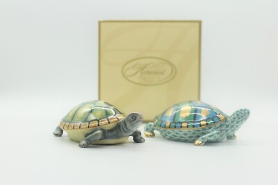 Herend Hungary Handpainted 15302/C Turtle marked and signed on bottom Unique