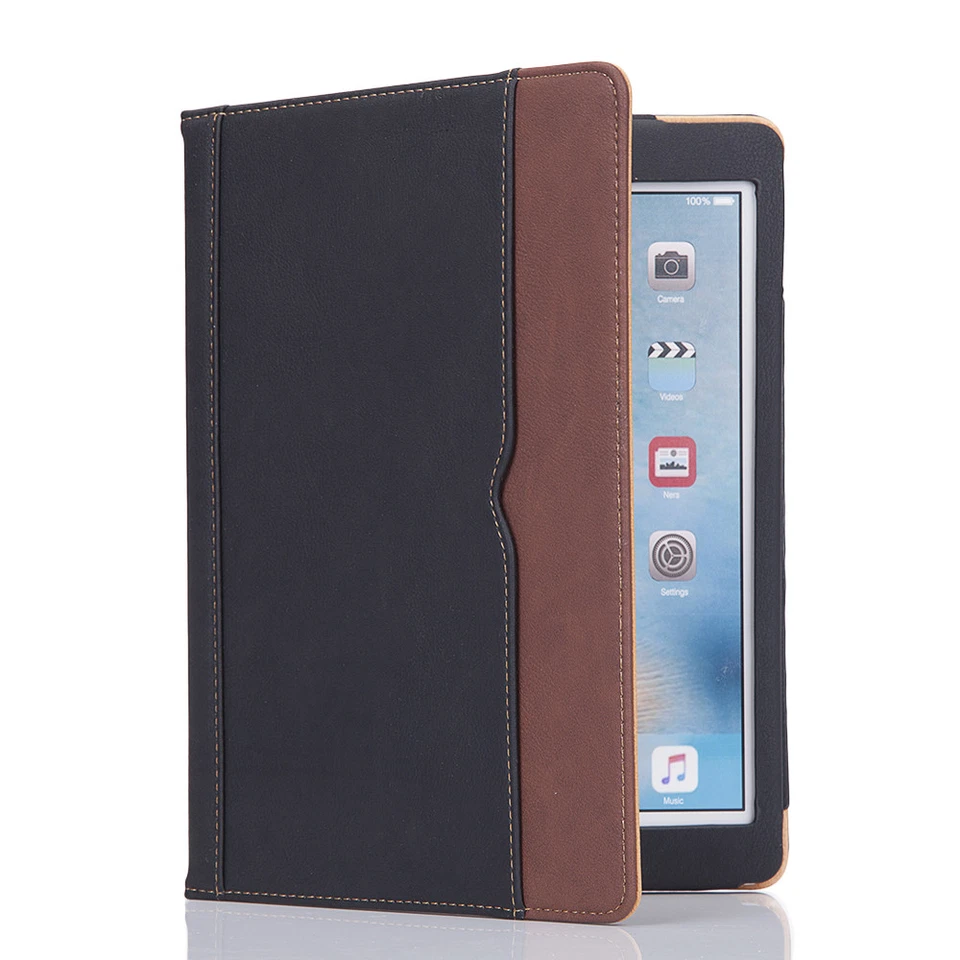 iPad 9.7 6th Generation 2018 Soft Leather Smart Cover Case Sleep Wake For Apple - Image 2 of 4