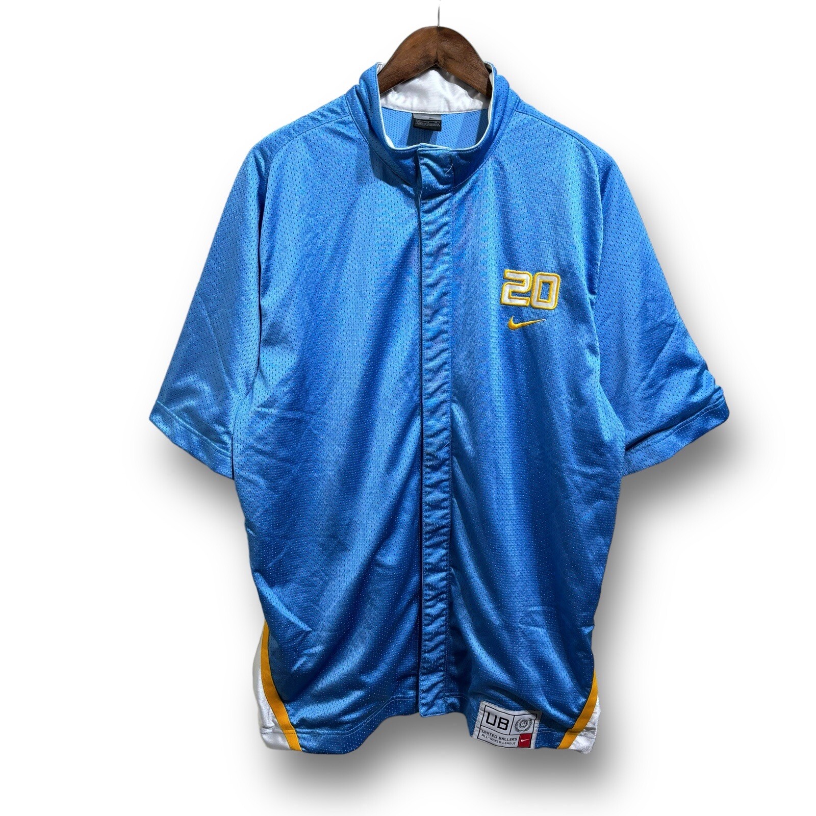 SACAI X NIKE Giacca foderata Nike uomo Argentina #20 Manu Ginobili riscaldata taglia XL 25 x 32