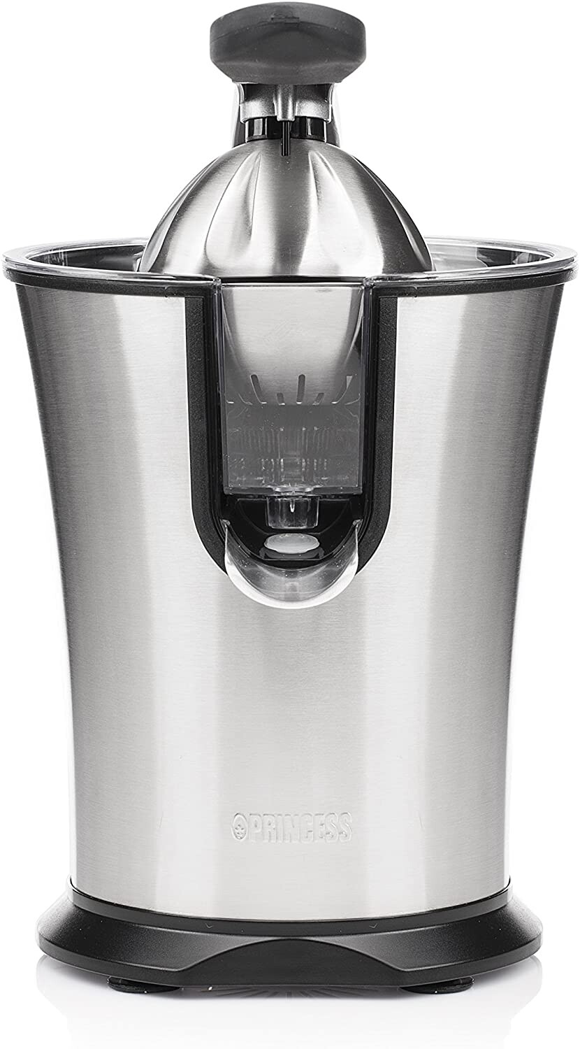 Spremiagrumi Elettrico Bakaji - 85 W, Acciaio Inox, Doppio Cono, Beccuccio Antigoccia - Foto 14