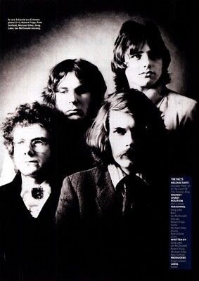 PTP34 MAGAZIN MINI BILD PIN UP 11X9'' KING CRIMSON