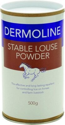 Dermoline Pferd Pony stabile Laus Pulver einfach zu bedienen Läuse Parasitenschutz 500g