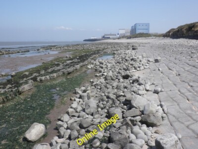 Photo 6x4 Wave-cut rock beach, west of Hinkley Point Shurton A short sect c2013