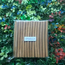 Vanilla Incense Dhoop  Sticks - 100% Natural bambooless Incense Dhoop Sticks  