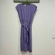 Vintage Flora Kung Special Edition Silk Lavender cap sleeve mini dress small