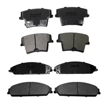 Front + Rear Ceramic Brake Pads For Chrysler 300 Dodge Charger Challenger AWD