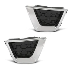 Fit For 2019-2023 Jeep Renegade Front Bumper Fog Light Cover Lamp Trim Pair