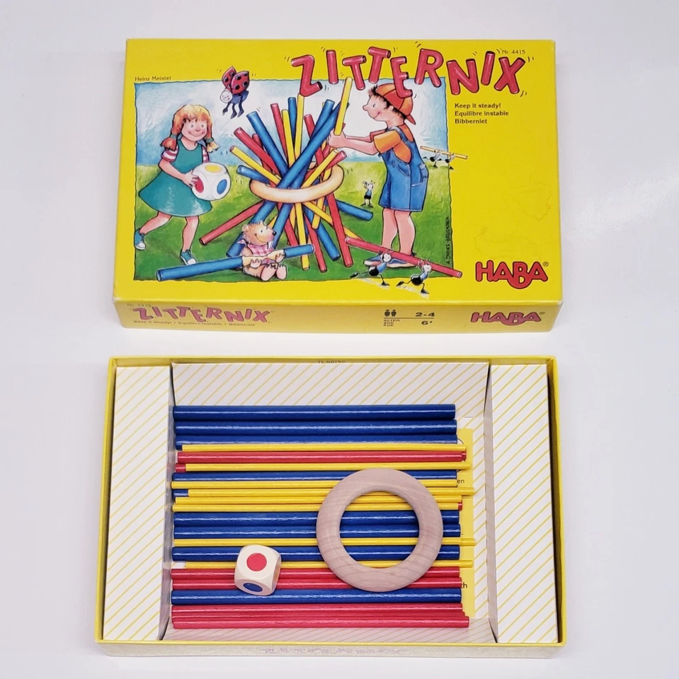 ZITTERNIX HABA RARE Children & Family German Game Nr.4415  Wooden Pull Sticks - Image 2 of 4