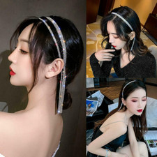 Korea Style Full Rhinestone Headband For Women Long Tassel Crystal Hairpin gifts