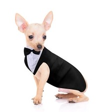 Dog Tuxedo and Bandana Set Dogs Formal Tuxedo PET Wedding Party Suit Wedding ...