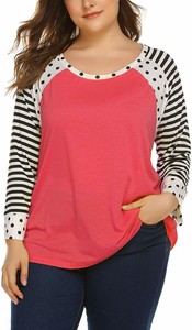 womens plus size baseball tee