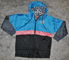 BUC-EE'S Black and Blue Windbreaker Zip Jacket sz S/M