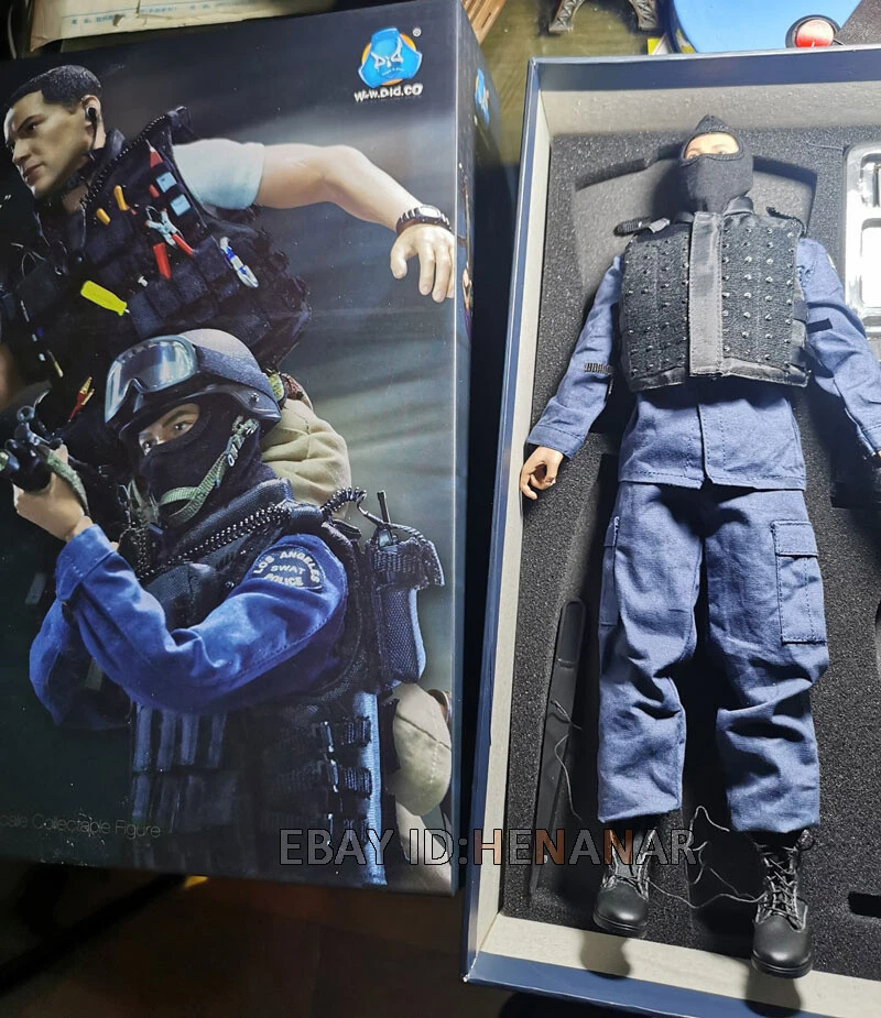 Figura de acción Kenny DID 1/6 MA1003 Police LAPD S.W.A.T años 90 colección juguetes 12 pulgadas Foto 3 de 4